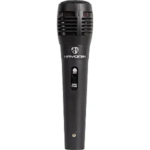 Microfone Hayonik MDH-102 Dinâmico Supercardióide Cabo 3M Preto