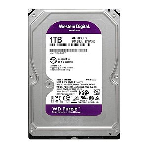 HD WD Purple, 1TB, 3.5, 5400RPM, Sata III 6GB/s, Cache 64MB, WD11PURZ
