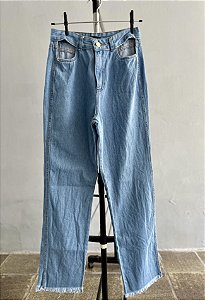 Calça Jeans Feminina Vazado Tamanho 38