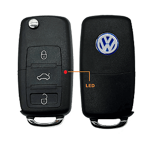 Carcaça Chave Canivete Oca 3 Botões Volkswagen – Gol, Fox, Polo, Jetta e mais