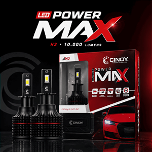 LED Power Max Cinoy H3 – 10.000 Lumens de Potência!
