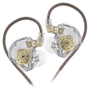 Kz edx lite fones de ouvido alta fidelidade estéreo baixo música no monitor palc