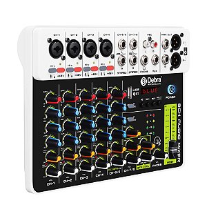 Mixer de áudio de 4/8 canais, controlador de dj, console de mixagem de som com b