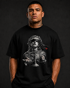 CAMISA OVERSIZE LADY JUSTICE JIU-JITSU 🥋⚖️🔥