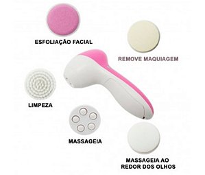 Massageador Escova De Limpeza Facial 5 Em 1