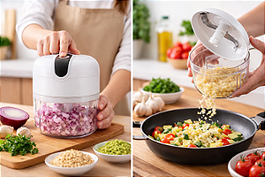 Mini Processador Elétrico Portátil 250ML