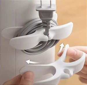 Organizador de Fios para Eletrodomésticos Suporte Porta Cabos Autoadesivo para Cozinha