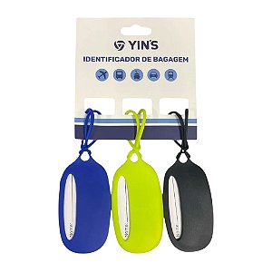 Identificador Mala de Viagem Bagagem Kit 3 Etiquetas Yin's