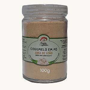 Cogumelo Juba De Leão Em Pó 100g | ≈ 2 meses de consumo | Dose: 1 c. chá (≈2 g) • ≈ R$ 3,70/dia • Puro e rastreável