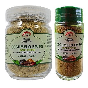 Pó De Cogumelos Lemon Pepper Tempero Nutrientes Sabor Umami - Escolha o tamanho: 45g ou 90g