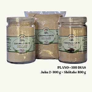 Plano Constância 100 dias – Juba de Leão 2×100g + Shiitake 100g