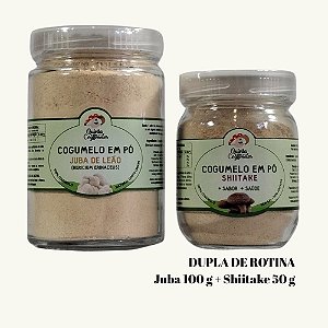 Dupla de Rotina: Juba de Leão 100g + Shiitake 50g