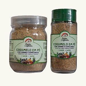 Pó de Cogumelos com Zimbro e Mostarda - Sabor umami, aroma marcante e toque sofisticado para carnes, marinadas e receitas especiais. Escolha o tamanho: 70 g ou 35 g.
