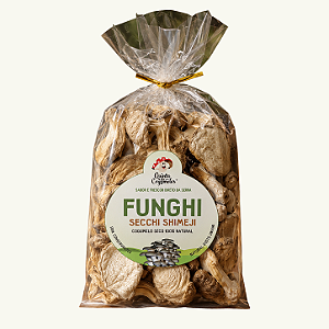 Funghi secchi Shimeji cogumelos desidratados 100% natural, com sabor concentrado e rico em umami. Práticos para risotos, molhos, massas, sopas e receitas especiais.