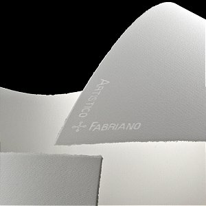 Papel para aquarela Fabriano Artístico Extra White Satiné/Hot Pressed, cortada manualmente a partir do formato original 56 × 76 cm