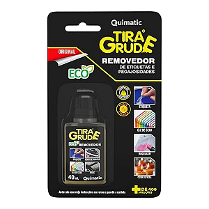 TIRA GRUDE REMOVEDOR DE ETIQUETAS E PEGAJOSIDADES 40ML - QUIMATIC