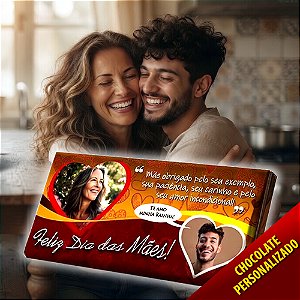 Barra de Chocolate Grande DIA DAS MÃES - Personalizado (DM001)