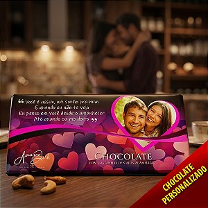 Barra de Chocolate Grande NAMORADOS - Personalizado (NM001)