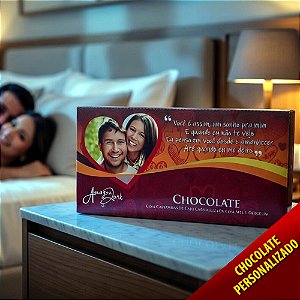 Barra de Chocolate Grande NAMORADOS - Personalizado (NM004)
