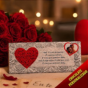 Barra de Chocolate Grande NAMORADOS - Personalizado (NM007)