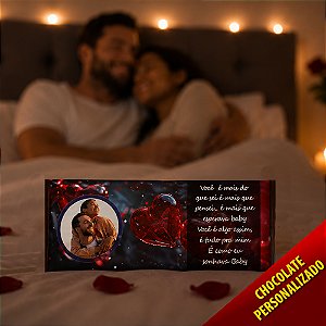 Barra de Chocolate Grande NAMORADOS - Personalizado (NM008)