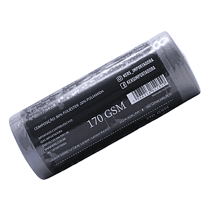 Toalha de Microfibra em Rolo 170GSM 30x30cm 50 Unidades Cinza - KERS