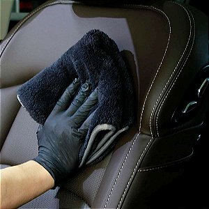 Toalha de Microfibra Veludo Preta  40x40cm 1200gsm - SGCB