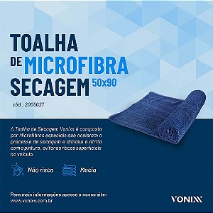 Toalha de Microfibra Secagem 50X90 350GSM - VONIXX