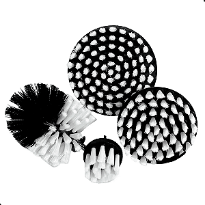 Jogo Escova Rotativa 4 Peças Cerdas Macias - VONIXX