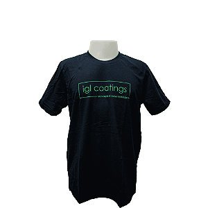 Camiseta Preta Oficial Masculina Tamanho GG - IGL Coatings