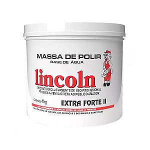 Massa de Polir Extra Forte II Nivelador de Superfície Corte/Refino 1kg - LINCOLN