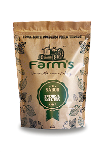Erva-mate Premium Farm's 500g sabor Pura folha