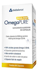 Biobalance Ômega 3 Omegapure Epa 100% Dha Puro Óleo De Peixe Neutro