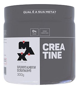 Suplemento Academia Creatina Max Titanium Em Pó Pote 300g Creatina Sem Sabor