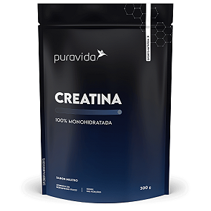 Creatina Puravida 300g 100% Monohidratada Sabor Neutro