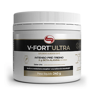 Vitafor Pré Treino V-fort Ultra Pote 240g Uva