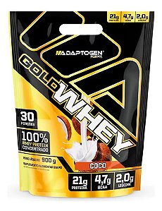 Adaptogen Science Whey Protein Gold Whey Sabor Coco Refil 900 g