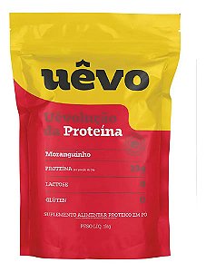 Proteína Em Pó Uêvo De Morango 1 Kg Suplemento Morango Morango