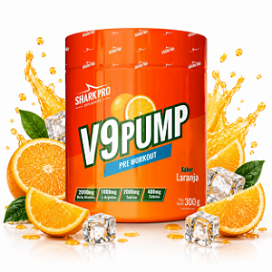 SHARK PRO V9 PUMP PRÉ-TREINO 300G REFRIGERANTE LARANJA