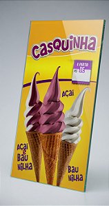 Painel de Açaí Expresso Casquinha de Açaí - 50x95CM