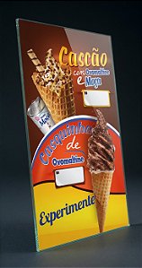 Painel de Sorvete Expresso Casquinha e Cascão com Ovomaltine- 50x95CM