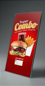 Painel de Combo de Lanche - 50x95CM