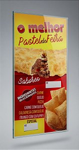 Painel de Pastel Frito - Menu - 50x95CM