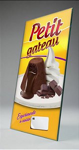 Painel de Petit Gateau c/ Sorvete- 50x95CM
