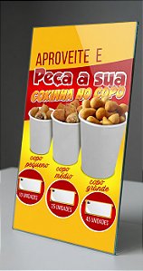 Painel de Coxinha no Copo- 50x95CM