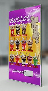 Painel de Sorvete Expresso Sundaes- 50x95CM