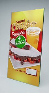 Painel de Combo Tapioca com Suco- 50x95CM