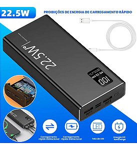 Power Bank Carregador Portatil 20000mah Fast-Charge