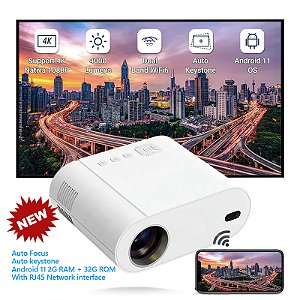 Projetor Shelby's Vivid Pure- Contraste Vivicine L010 - Android 11 Full HD 1080P Nativo Suporte 4K