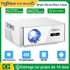 Projetor Shelby's Cristal Ultra Thundeal TD95W - Android Full HD Nativo 1080P